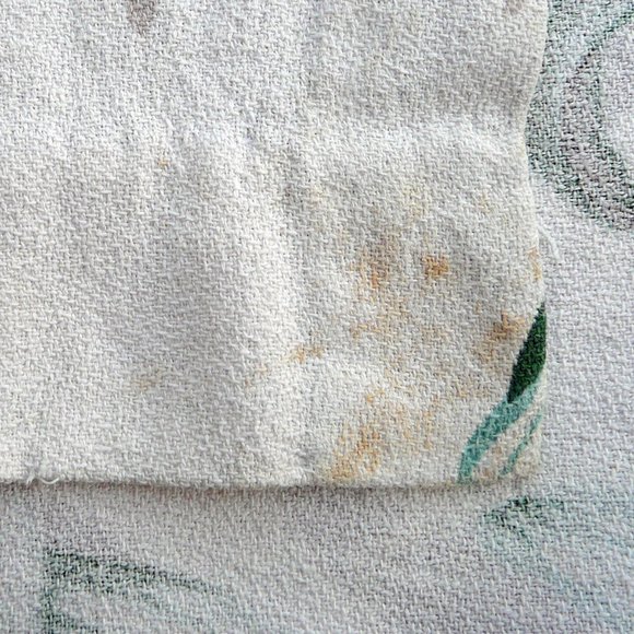 Vintage Barkcloth drapes / curtains; 34" x 73", 2 pieces - Picture 5 of 9